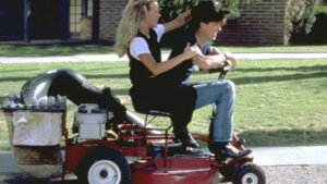 Can't buy me love mowing scene