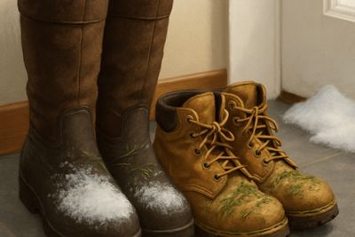 The Things I miss 400 x 267 Winter boots and grass covered boots